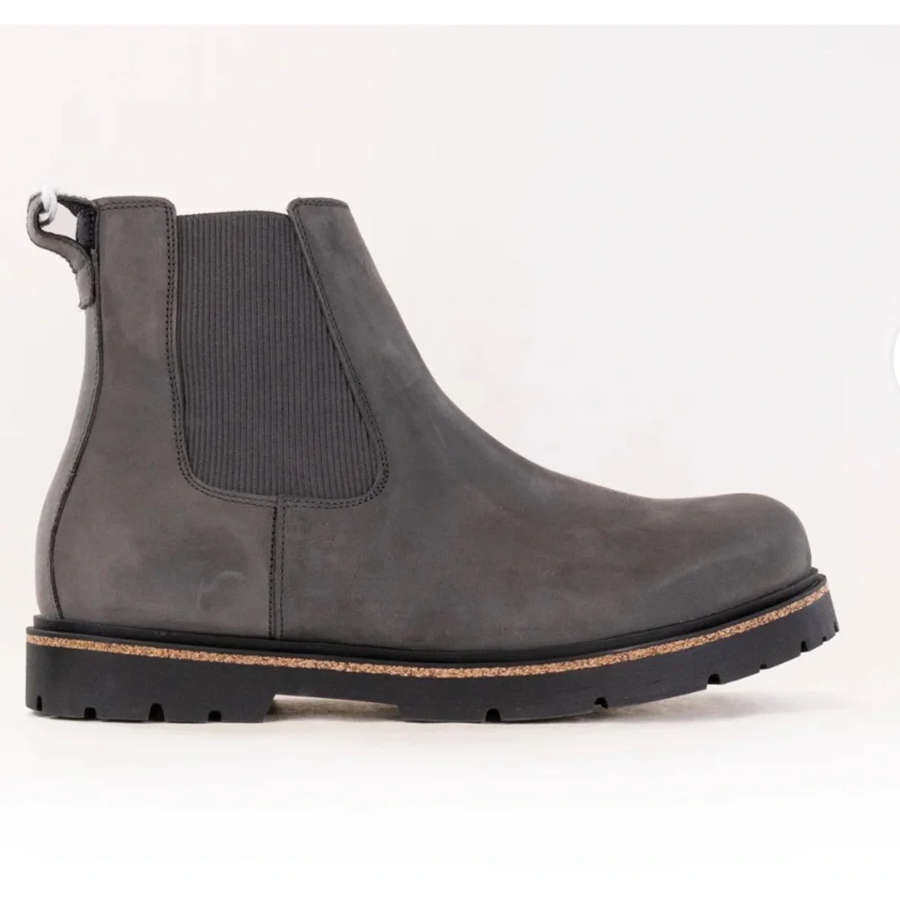 Birkenstock MEN Highwood Slip On Suede Chelsea Color:GRAPHITE UK 41 US 8-8.5 NEW